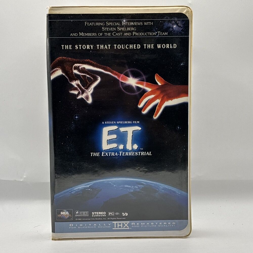 E.T. VHS INTERVIEW WITH STEVEN SPIELBERG 1982 MCA Extra Terrestrial THX